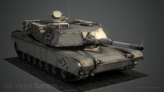 M1A1 Abrams Tank - front